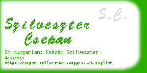 szilveszter csepan business card